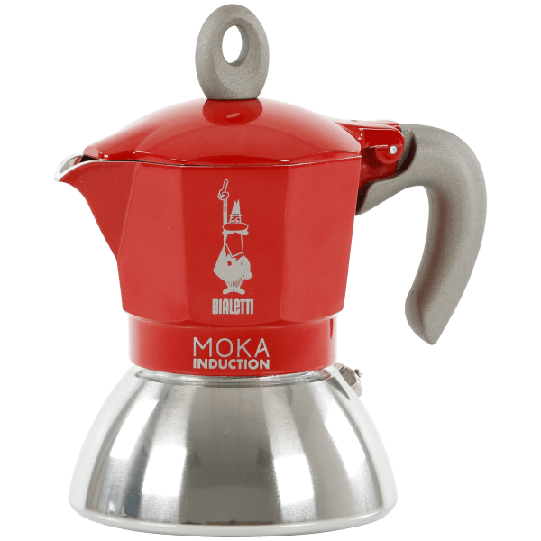 Bialetti Moka Espressokocher Induktion 4 Tassen ROT