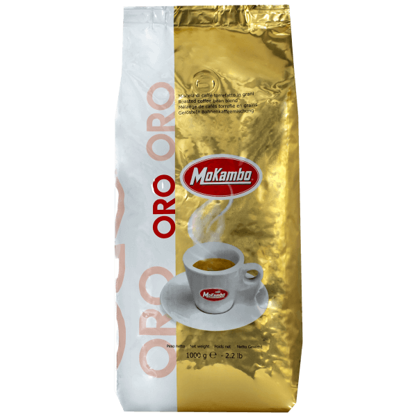 Mokambo Oro - Kaffee Espresso, 1 kg ganze Bohnen