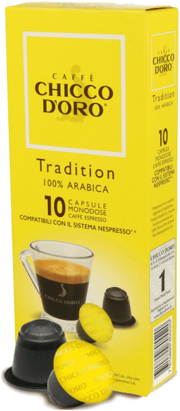 Chicco dOro Tradition 100% Arabica - Nespresso® kompatibel - 10 Kapseln