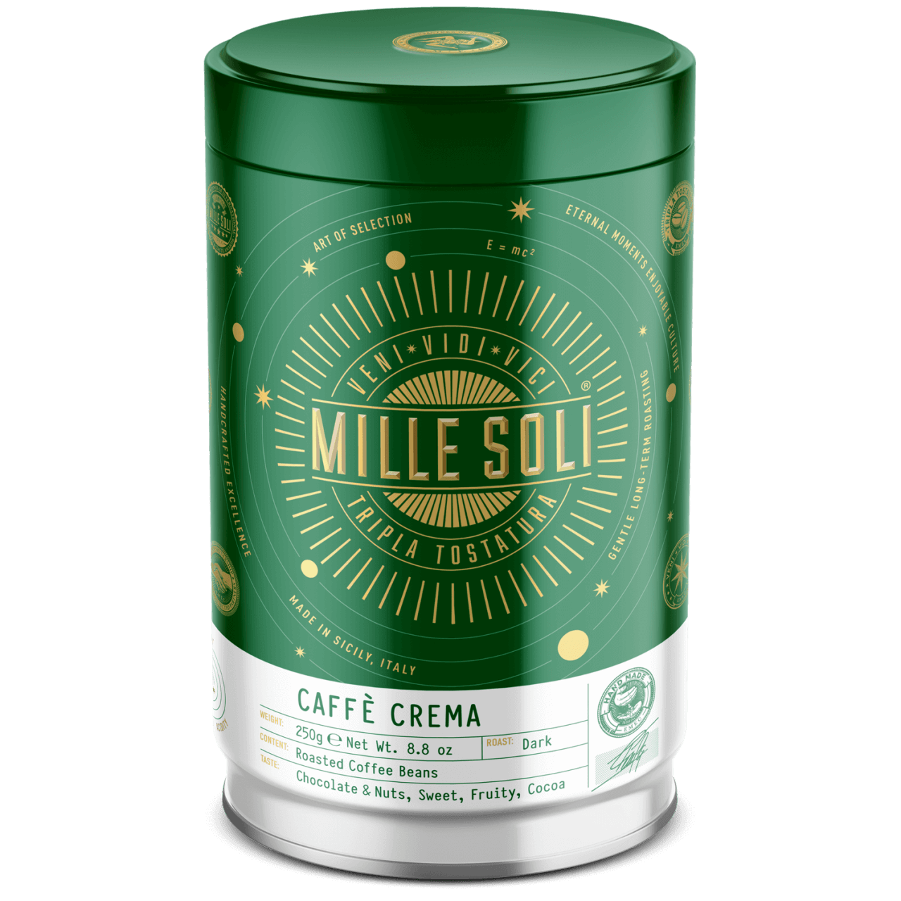 MilleSoli Crema Kaffee Espresso 250g Bohnen Dose