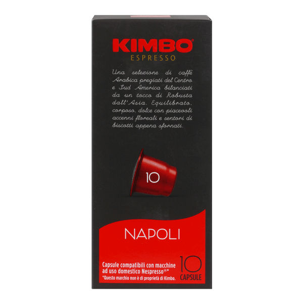 Kimbo Napoli Kapseln - Nespresso® kompatibel - 10 Kapseln