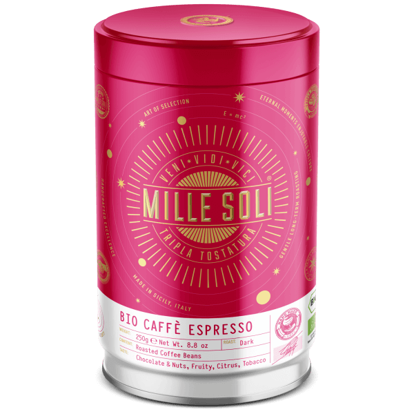 MilleSoli Bio Espresso Kaffee Bohnen 250g in der Dose
