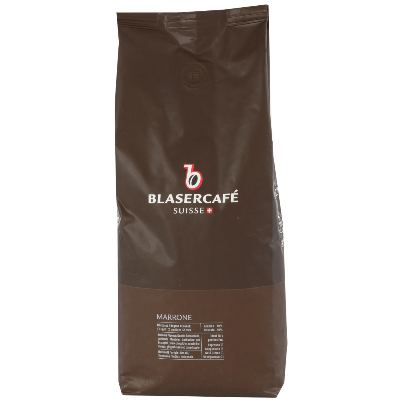 Blasercafé Marrone Espresso Kaffee Bohnen 1kg